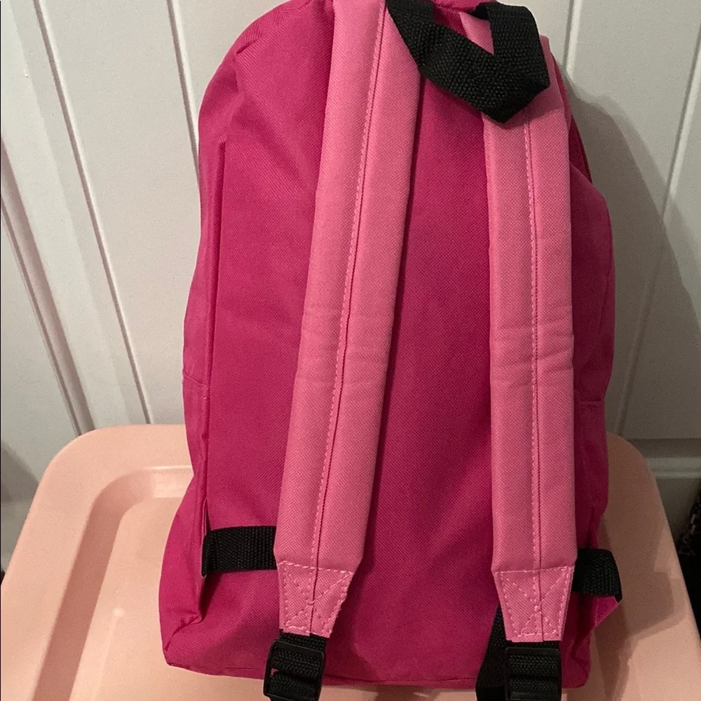Kids Pink Cat Backpack with Heart Nose - Cute Animal School Bag